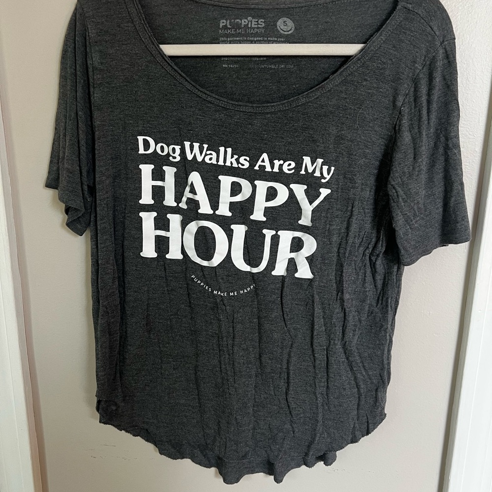 Gray Dog Walks T-Shirt
